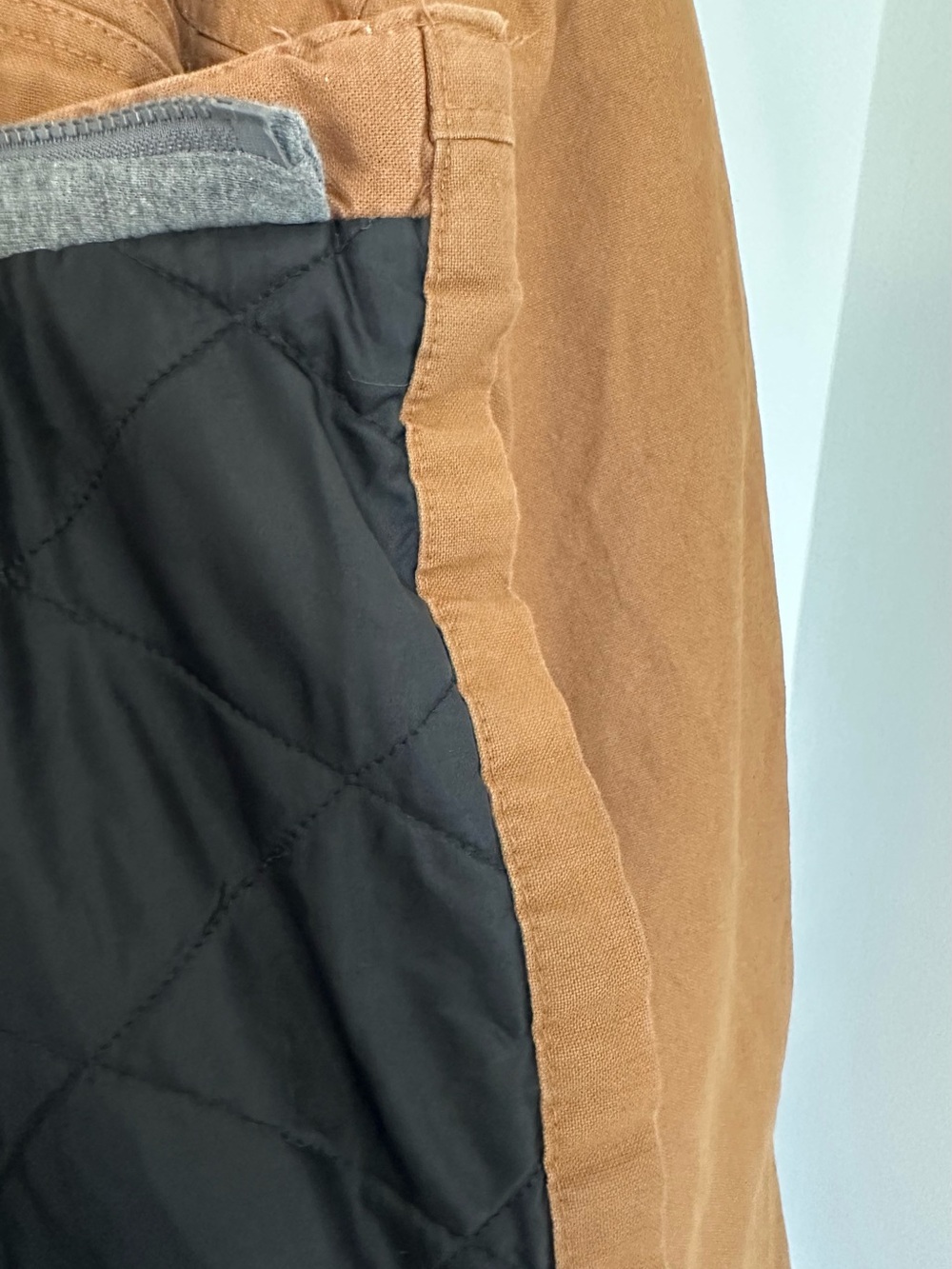 Wrangler Workwear Men’s 2XL Canvas Shirt Jacket | Hooded Brown Duck Work Coat - Picture 8 of 10